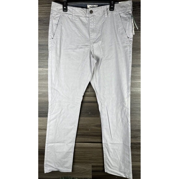 Flag & Anthem Mens Oakland Slim Chino Pants Gray Stretch - Sz 36 x‎ 34 - Picture 1 of 8